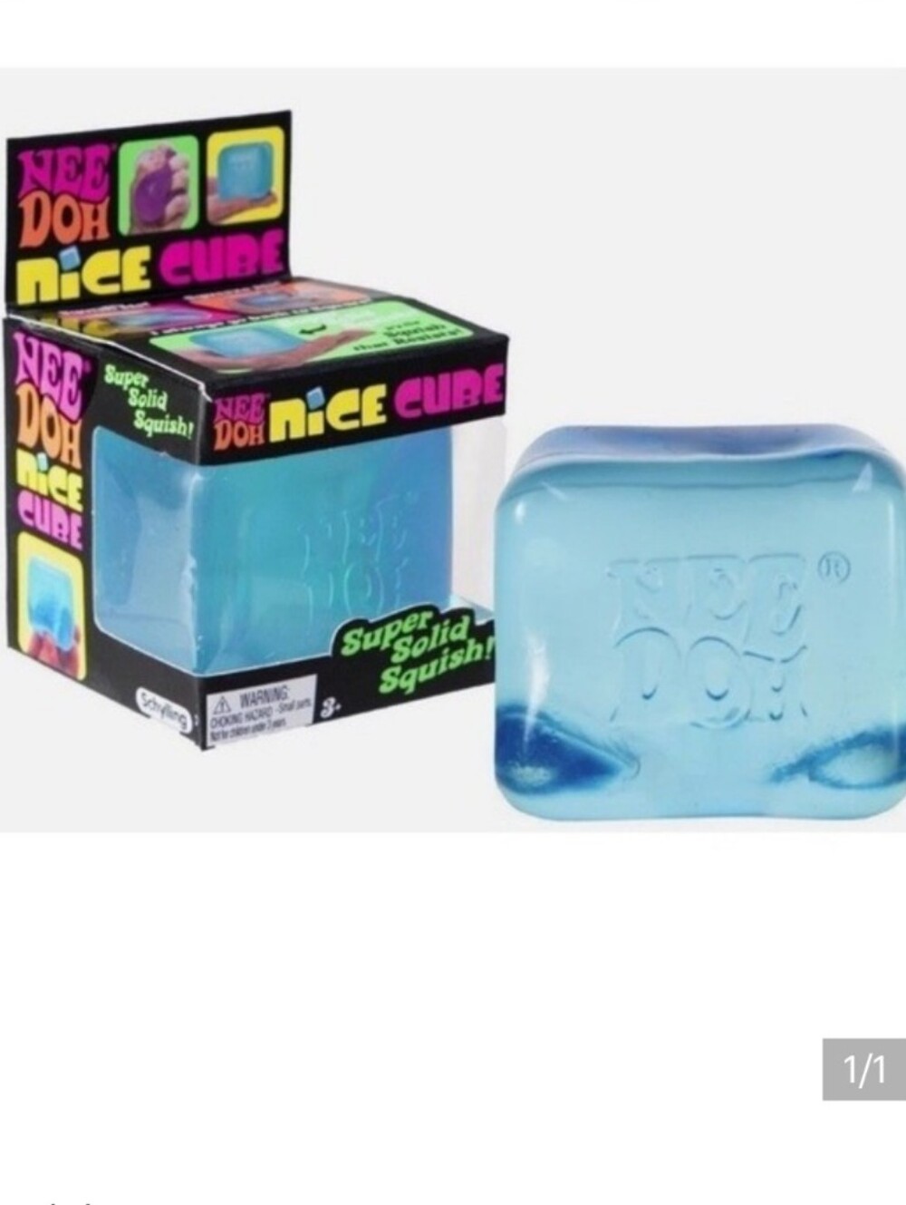 NeeDoh Nee Doh Nice Cube Blue Schylling Genuine NEW